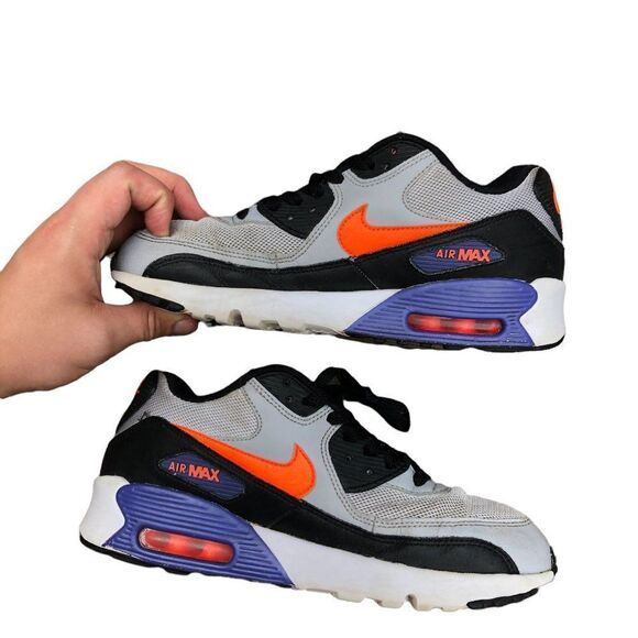 Rare 2015 nike air max 90 mesh GS 'Wolf grey' size 8.5 - Picture 14 of 16